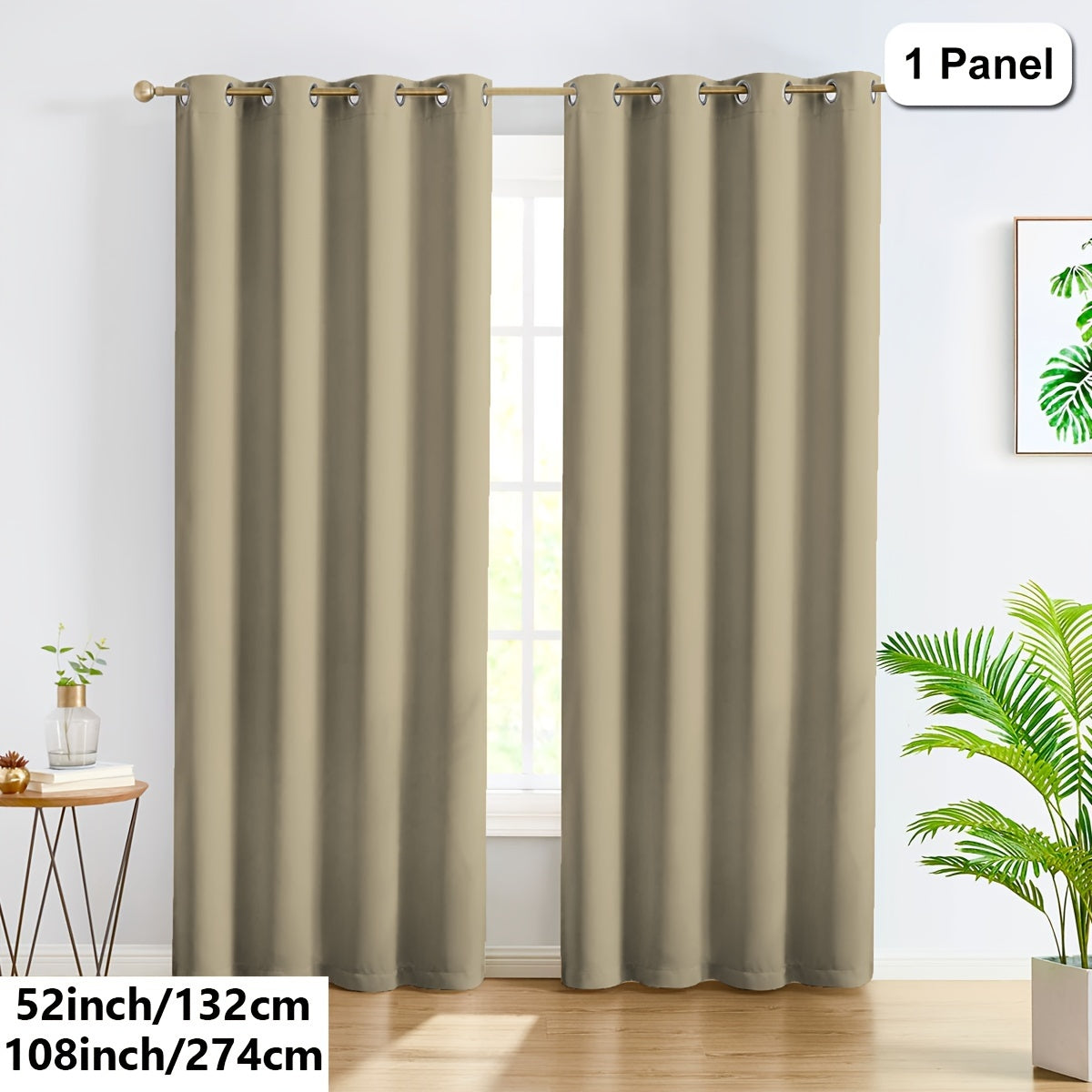 Privacy Loop Top Curtain – Polyester Room Divider for Home & Office