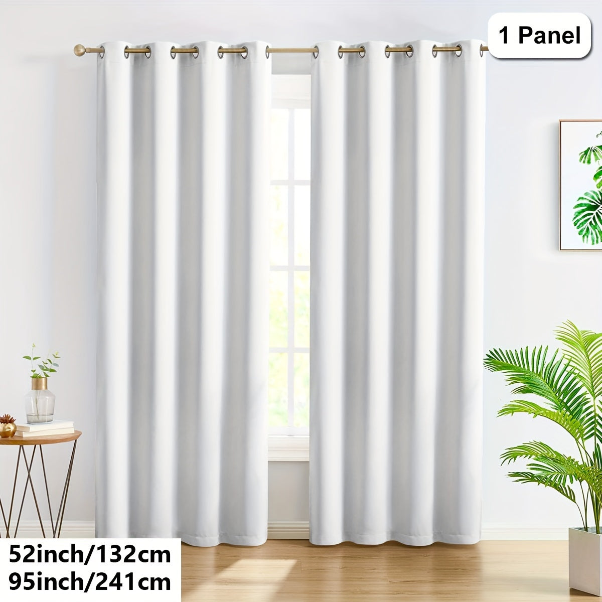 Privacy Loop Top Curtain – Polyester Room Divider for Home & Office