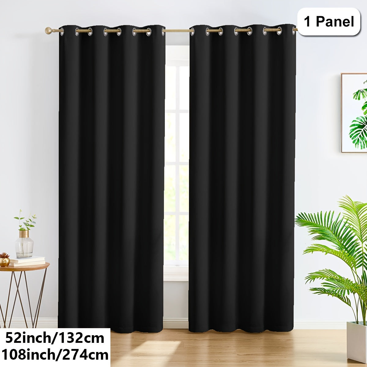 Privacy Loop Top Curtain – Polyester Room Divider for Home & Office