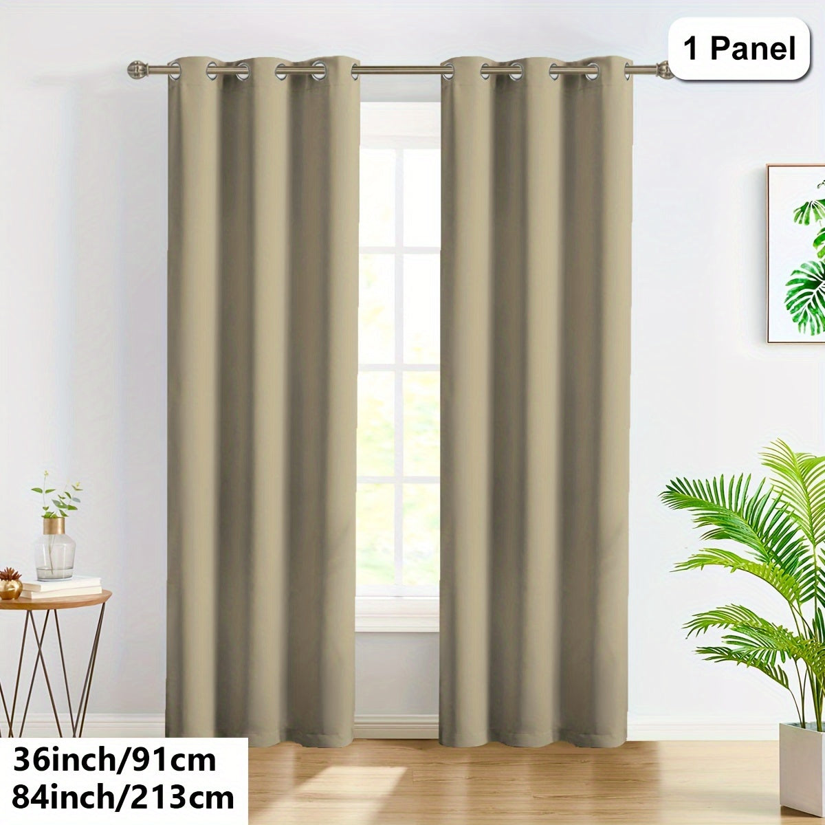 Privacy Loop Top Curtain – Polyester Room Divider for Home & Office