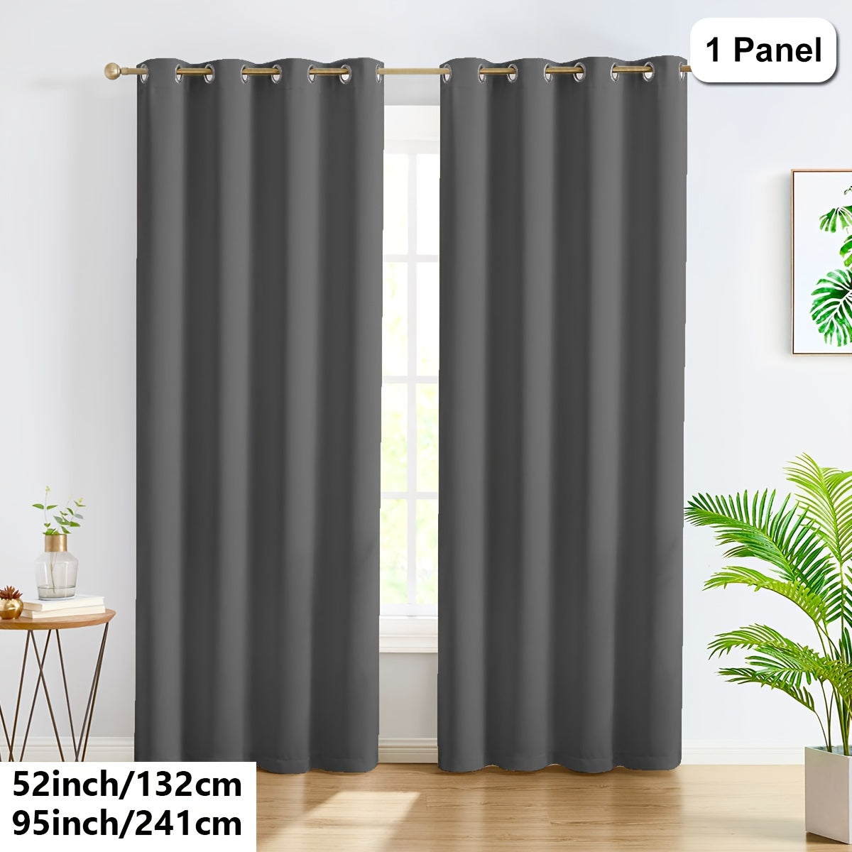 Privacy Loop Top Curtain – Polyester Room Divider for Home & Office
