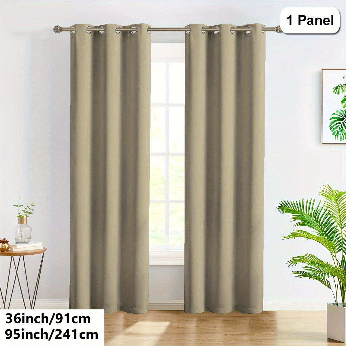 Privacy Loop Top Curtain – Polyester Room Divider for Home & Office