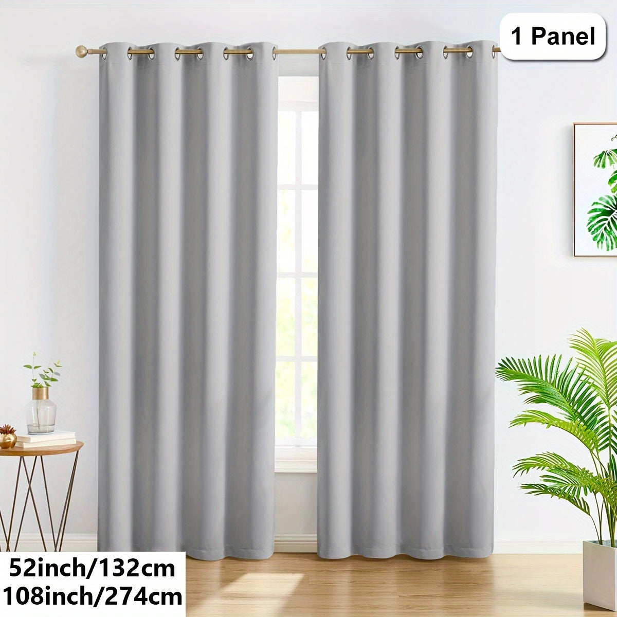 Privacy Loop Top Curtain – Polyester Room Divider for Home & Office