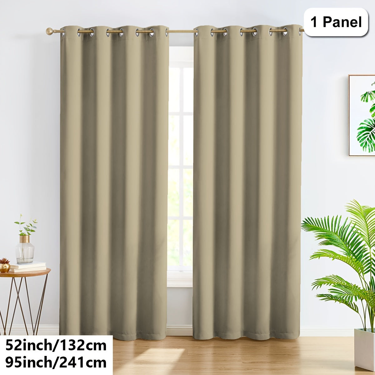 Privacy Loop Top Curtain – Polyester Room Divider for Home & Office