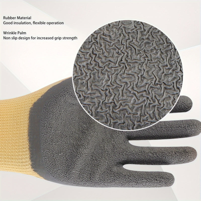 Insulated Electrical Gloves – 400V Rubber Safety Gear