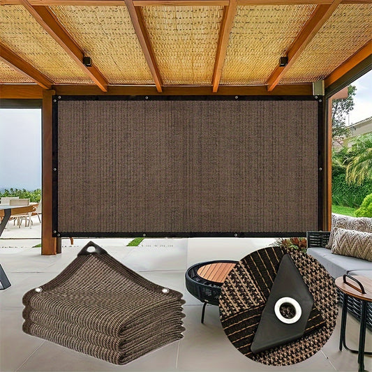 Easy-Install Privacy Sunshade Net - Durable, Tear-Resistant with UV Protection - Perfect for Balconies, Courtyards, and Pools