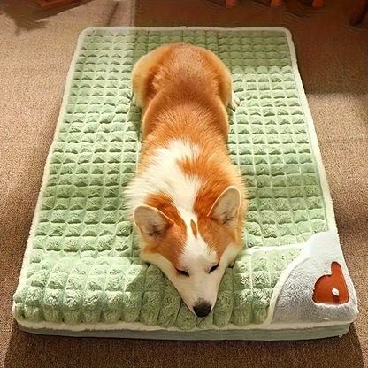 All-Season Dog Bed - Plush Comfort with Removable, Washable Lining | Enhanced Spine Support for Pets