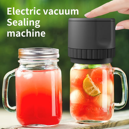 Electric Mason Jar Vacuum Sealer Kit - Fits Wide Mouth & Regular Mouth Jars - Perfect for Food Preservation