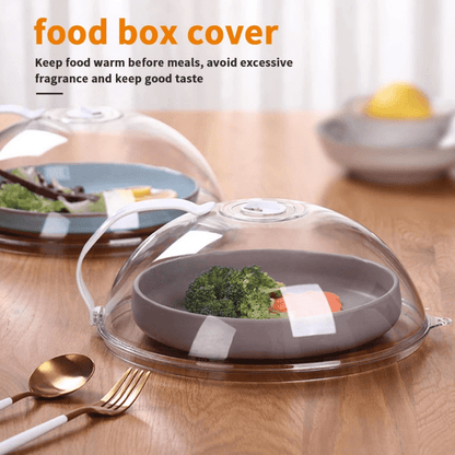 Crystal Clear Microwave Food Cover - Splatter-Proof, Oil-Resistant, Reusable Airtight Lid - High-Temperature & Stain-Resistant - Perfect for Kitchen Cooking & Heating