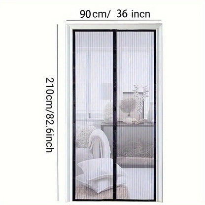 Magnetic Screen Door - Seamless Self-Sealing Design, Heavy Duty Pest Blocker - Kid & Pet Friendly, Hands-Free Entry - Durable Mesh for 36x82in/39x82in Doors