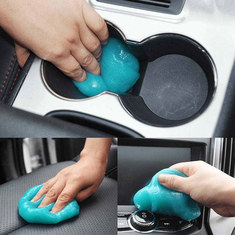 Miracle Adhesive Gel Cleaner - Effortlessly Removes Dust from Car Interiors, Vents, and Keyboards - Reusable & Washable Car Detailing Tool - Ideal Gift for Men