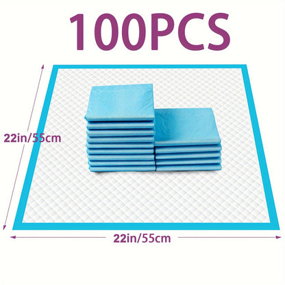 100-Pack Extra Large 23x23 Dog Training Pads - Super Absorbent & Leak-Proof, Premium Polyester, XL Disposable Puppy Piddle Pads with Odor Control, Easy Clean-Up, Pet-Friendly Design