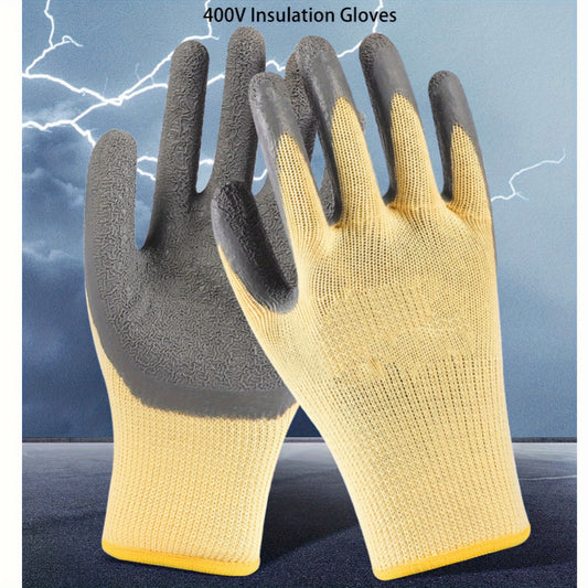 Insulated Electrical Gloves – 400V Rubber Safety Gear
