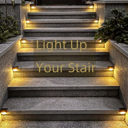 8 Packs Solar Step Lights, For Fence Steps Stairs Decks Fences Paths Patio Pathway