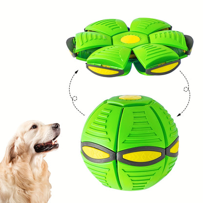 Flying Saucer Bounce Ball - Durable Pet Toy for Dogs - Fun Bouncy Ball for Family Outdoor Activities and Exercise - Perfect Gift for Dogs