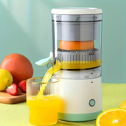 Portable Quick-Serve Juicer - USB Rechargeable Travel Cup with Automatic Pulp Separation - Hassle-Free Orange Juice Maker, BPA-Free, Stylish Kitchen Essential