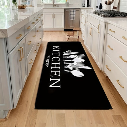 Soft Cushioned Anti-Fatigue Kitchen Rug - Waterproof, Non-Slip, Absorbent Floor Mat - Machine Washable Runner for Living Room, Bedroom, Hallway, Bathroom & Laundry