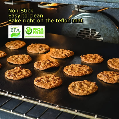 2-Pack Non-Stick Oven Liners - Heavy Duty, Reusable & Heat Resistant Mats - Perfect for Electric & Gas Ovens, BBQ Grills, and Vacation Cooking - BPA & PFOA Free, Easy Clean, Ideal Party Favors & BBQ Accessories