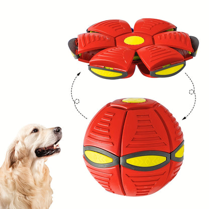 Flying Saucer Bounce Ball - Durable Pet Toy for Dogs - Fun Bouncy Ball for Family Outdoor Activities and Exercise - Perfect Gift for Dogs