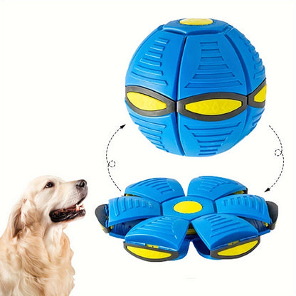 Flying Saucer Bounce Ball - Durable Pet Toy for Dogs - Fun Bouncy Ball for Family Outdoor Activities and Exercise - Perfect Gift for Dogs