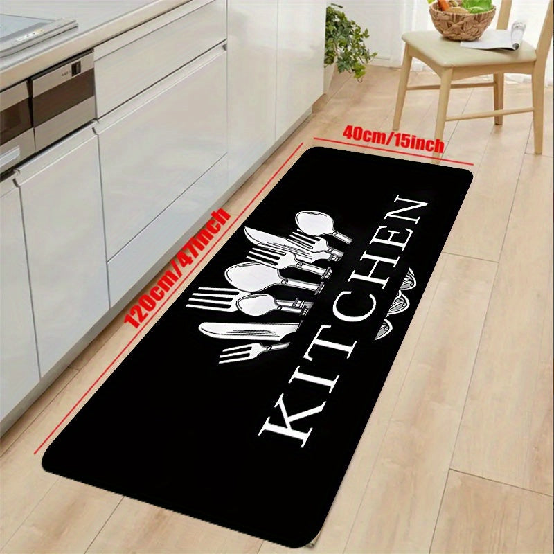 Soft Cushioned Anti-Fatigue Kitchen Rug - Waterproof, Non-Slip, Absorbent Floor Mat - Machine Washable Runner for Living Room, Bedroom, Hallway, Bathroom & Laundry