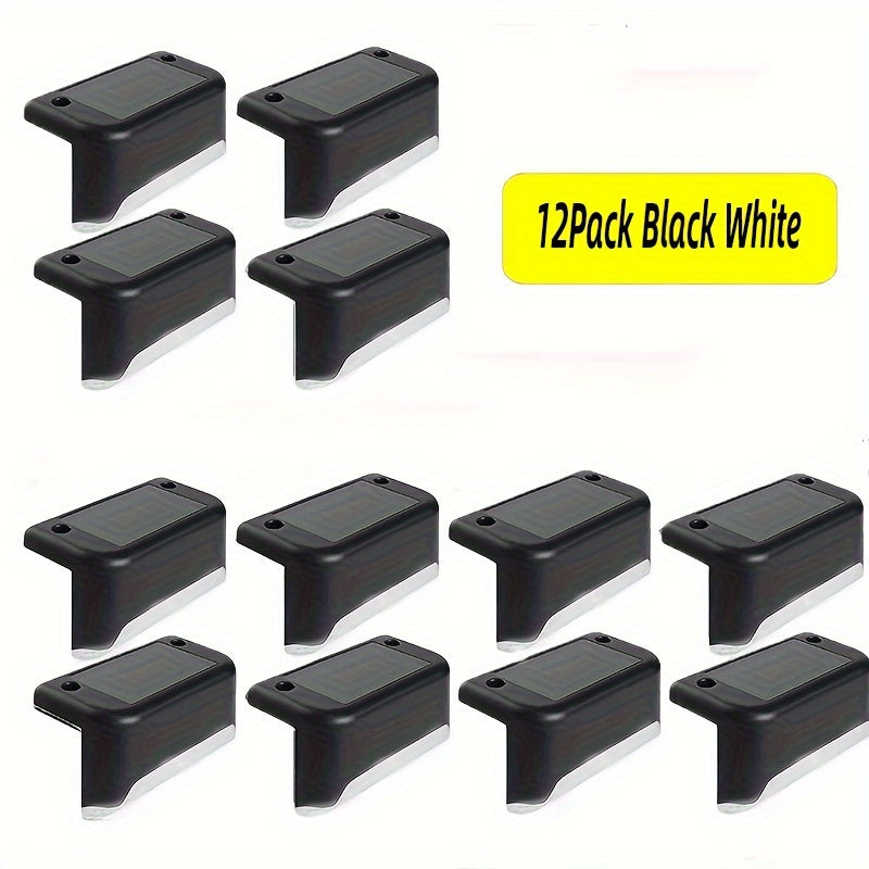 8 Packs Solar Step Lights, For Fence Steps Stairs Decks Fences Paths Patio Pathway