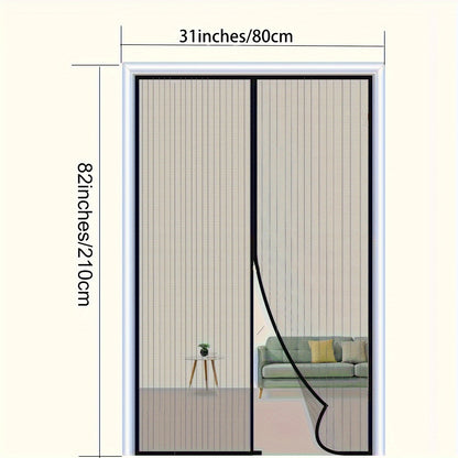 Magnetic Screen Door - Seamless Self-Sealing Design, Heavy Duty Pest Blocker - Kid & Pet Friendly, Hands-Free Entry - Durable Mesh for 36x82in/39x82in Doors