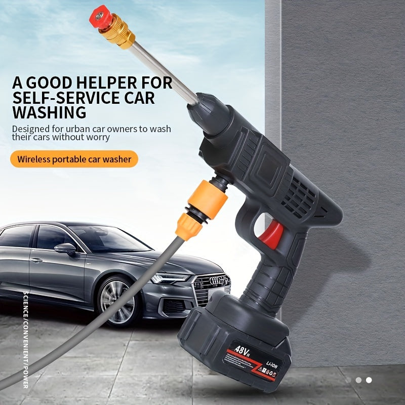 Stainless Steel High-Pressure Washer Gun - 3000 PSI Maximum, Quick Connect Nozzles & Hose Connector - Durable Cleaning Tool