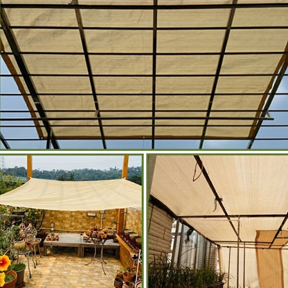 High-Density Sunshade Net for Outdoor Comfort - 90% UV Protection, Breathable - Ideal for Backyard, Patio, Pool - No Extra Ties Needed