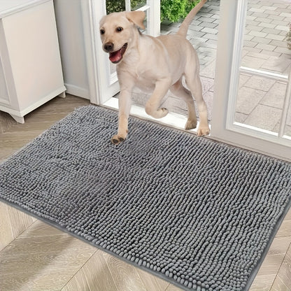 Super Absorbent Dog Door Mat - Non-Slip, Washable, Fast-Drying Microfiber - Perfect for Muddy Paws - Indoor Floor Mat for Pet Owners, Protects Entryways