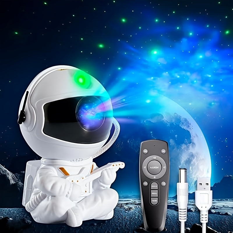 Astronaut Projector Portable design star guitar projector galaxy night light  - Astronaut Space Projector Starry Nebula Ceiling LED Lamp with Remote Bedroom Living Room Party Birthday  Gift All Season Decorating