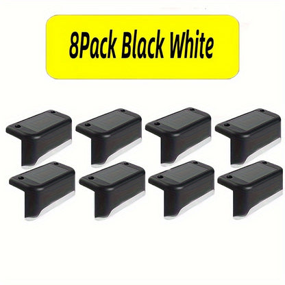 8 Packs Solar Step Lights, For Fence Steps Stairs Decks Fences Paths Patio Pathway