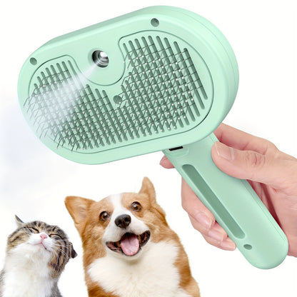 Cat Steam Brush - Multifunctional Pet Grooming Tool for Shedding and Cleaning - Steamy Brush for Cats and Dogs - Hair Brush and Massager