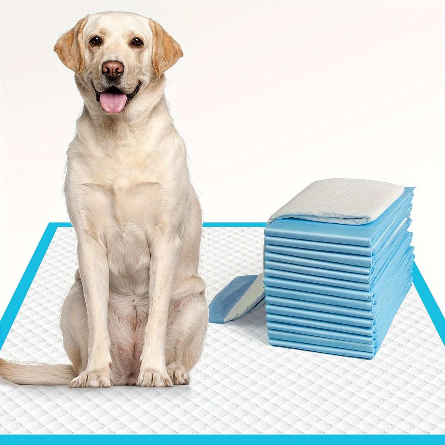 100-Pack Extra Large 23x23 Dog Training Pads - Super Absorbent & Leak-Proof, Premium Polyester, XL Disposable Puppy Piddle Pads with Odor Control, Easy Clean-Up, Pet-Friendly Design