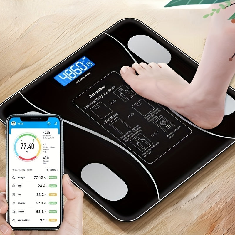 Wireless Smart Body Fat Scale - Accurate Weight, Body Fat & Health Metrics - Long-Lasting Battery, Easy Connectivity for Home Use